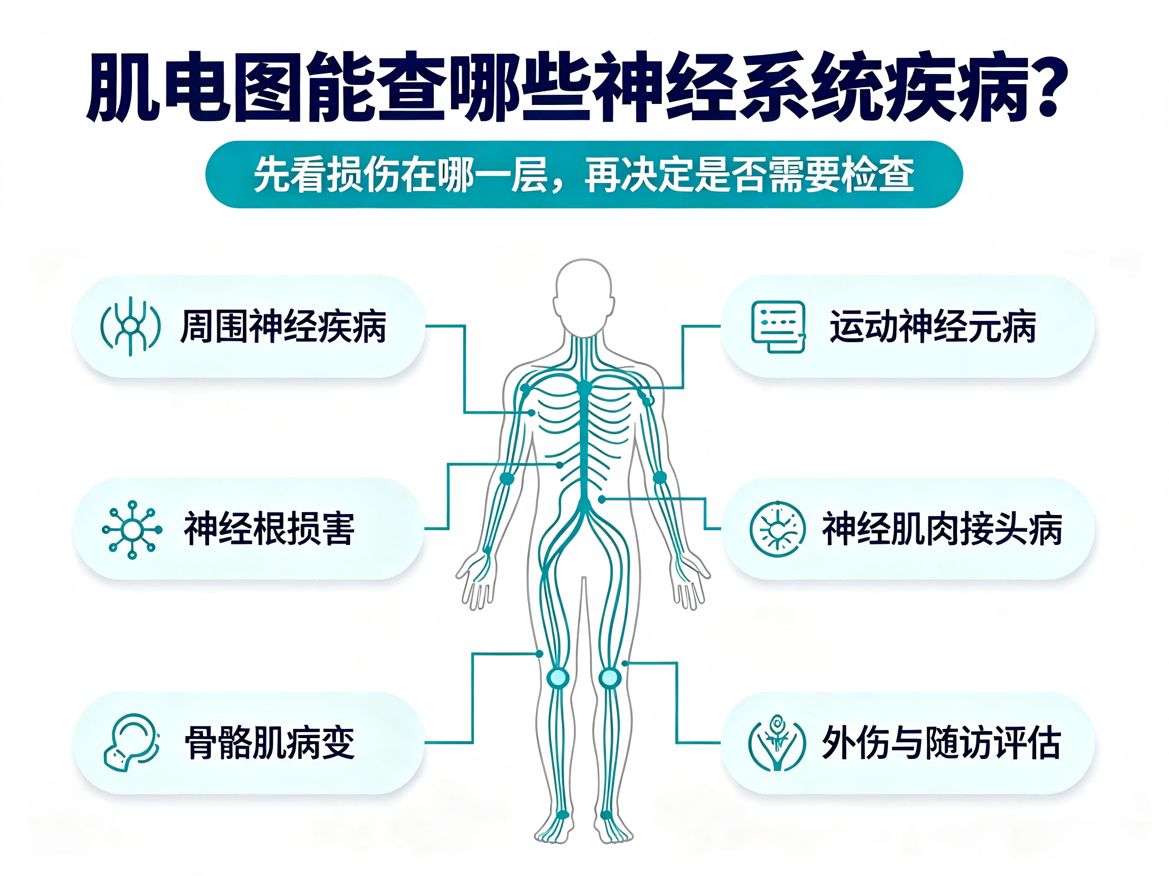 肌电图检查，神经系统疾病的适用范围有哪些？